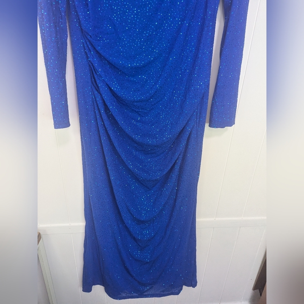 ⭐NWT Candalite Elegant Blue Long Sleeve Dress - Picture 4 of 9